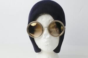 Dolce & Gabbana DG2179 Sunglasses Round Gold Silver Gros Grain Mirror Italy